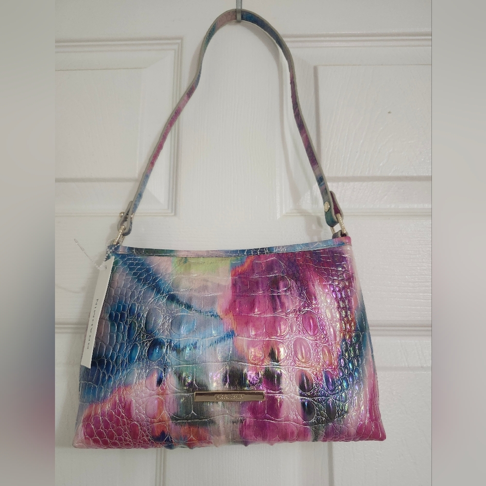 Colorful Crocodile Embossed Women's Bag